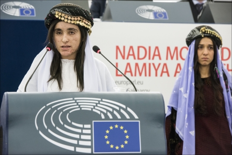 Activistele yazidi din Irak Nadia Murad și Lamiya Aji Bashar primesc Premiul Saharov 2016