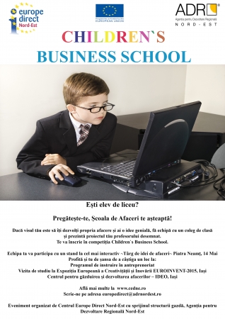 Eveniment promovare Children`s Business School