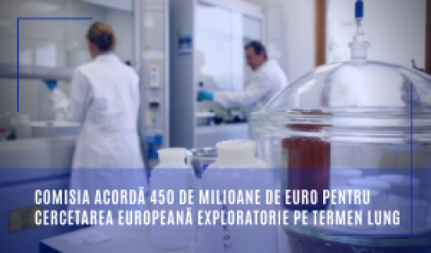 Comisia acordă 450 de milioane de euro pentru cercetarea europeană exploratorie pe termen lung