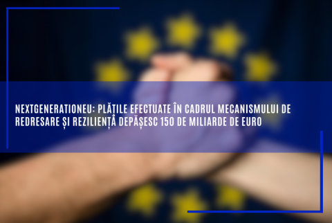 NextGenerationEU: Plățile efectuate în cadrul Mecanismului de redresare și reziliență depășesc 150 de miliarde de EURO