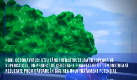 Noul coronavirus: Utilizând infrastructura europeană de supercalcul, un proiect de cercetare finanțat de UE demonstrează rezultate promițătoare în găsirea unui tratament potențial