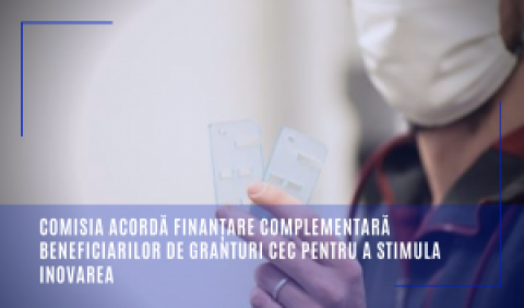 Comisia acordă finanțare complementară beneficiarilor de granturi CEC pentru a stimula inovarea