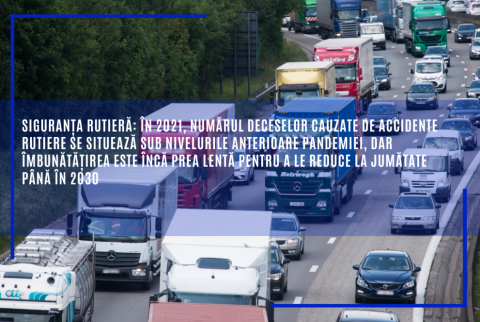 Siguranța rutieră: în 2021, numărul deceselor cauzate de accidente rutiere se situează sub nivelurile anterioare pandemiei, dar îmbunătățirea este încă prea lentă