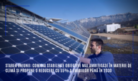 Starea Uniunii: Comisia stabilește obiective mai ambițioase în materie de climă și propune o reducere cu 55% a emisiilor până în 2030