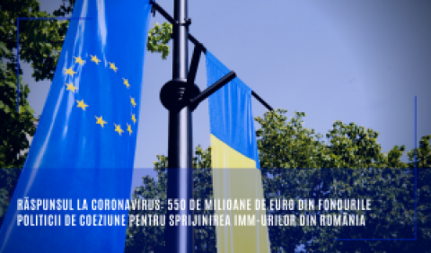 Răspunsul la coronavirus: 550 de milioane de euro din fondurile politicii de coeziune pentru sprijinirea IMM-urilor din România