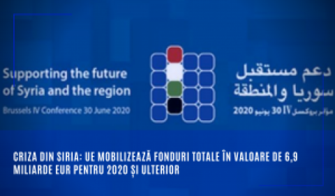 Criza din Siria: UE mobilizează fonduri totale în valoare de 6,9 miliarde EUR pentru 2020 și ulterior