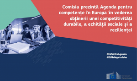 Comisia prezintă Agenda pentru competențe în Europa în vederea obținerii unei competitivități durabile, a echității sociale și a rezilienței