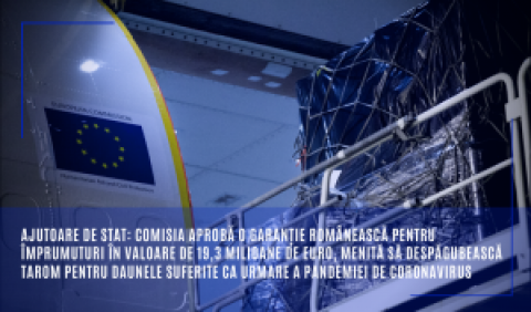 Ajutoare de stat: Comisia aprobă o garanție românească pentru împrumuturi în valoare de 19,3 milioane de euro, menită să despăgubească TAROM pentru daunele suferite ca urmare a pandemiei de coronavirus