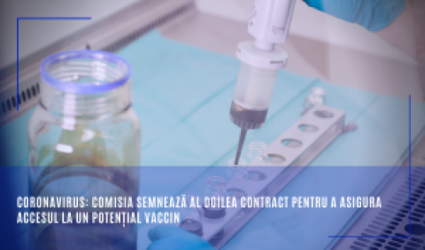 Coronavirus: Comisia semnează al doilea contract pentru a asigura accesul la un potențial vaccin